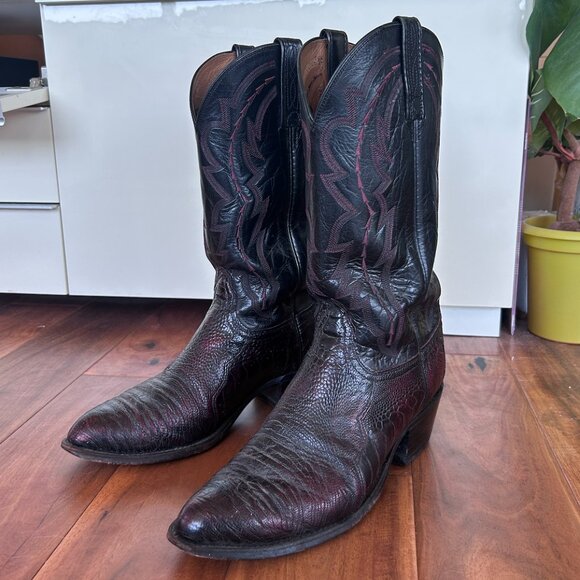Men's Lucchese Vintage Cowboy Boots Size 9.5 - Picture 1 of 4